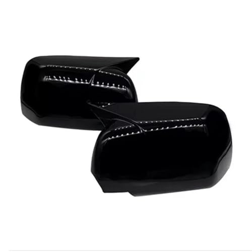 Coque rétroviseur style corne de taureau noir brillant pour X5 E53 1999-2006 conduite à gauche