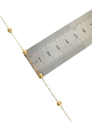 Pulseira Feminina Bolas 4mm Ouro 18k 750 C/Estojo E Certificado