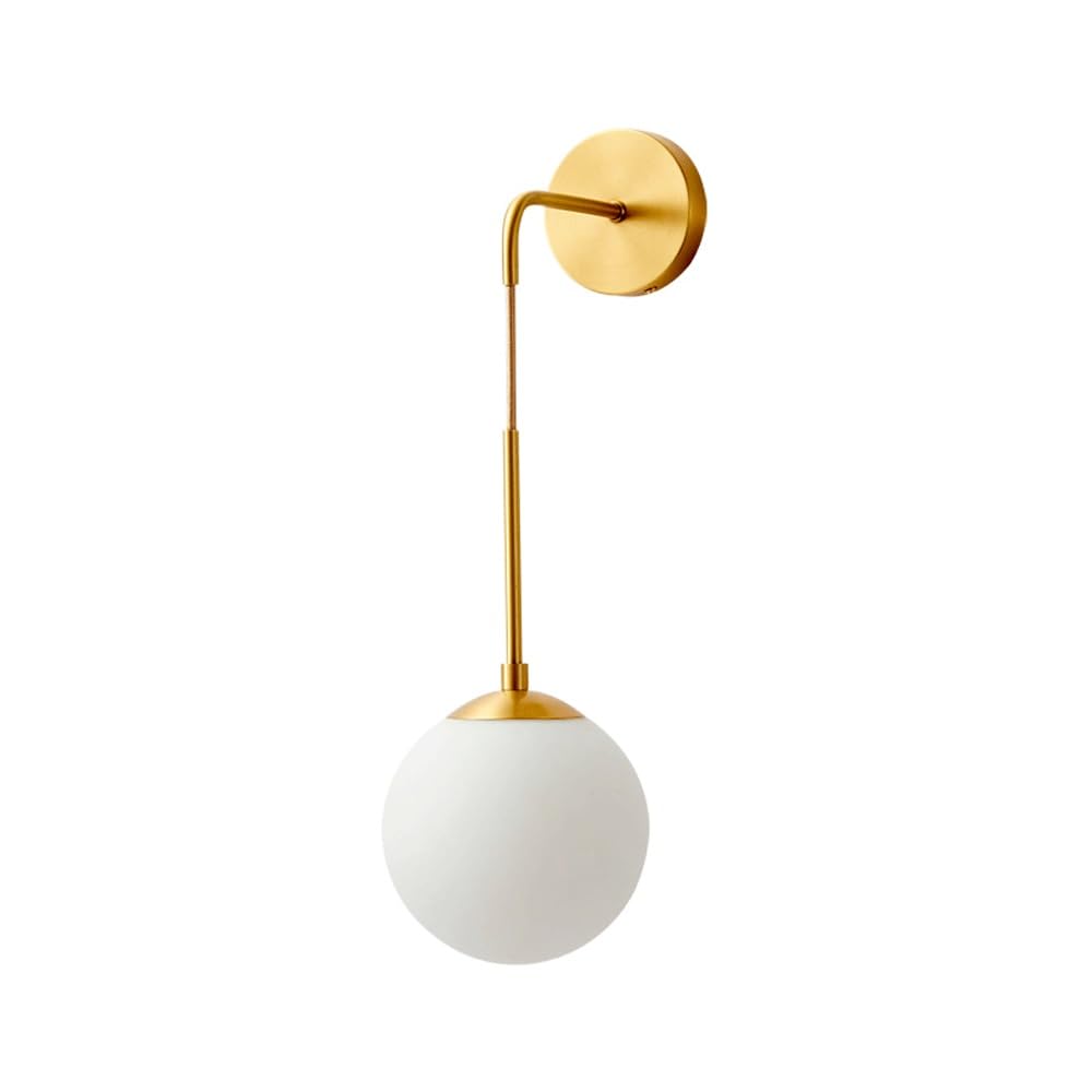 Lampa ścienna ze szkła kulowego