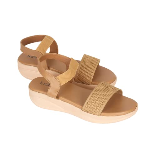 Image of Indifeet - platform heels sandals for women, stylish wedges ladies sandal, woman fashion latest wedge design, women's girls footwear, fancy ladies' flatforms trendy lady best