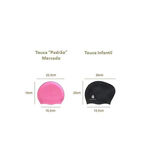Touca De Natação Hidroginpastica Banho Afro Cabelo Curto ou infantil (Branco)