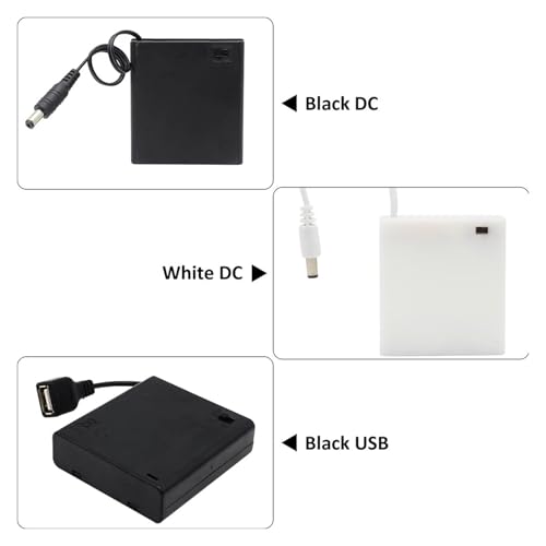 Conteneur 4 AA USB blanc résout vos problèmes d'éclairage sans fil