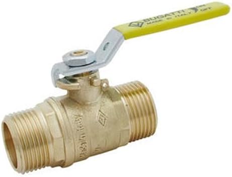 Suinga Llave de Paso Latón Gas 3/4'' 25mm | Válvula Bola Homologada para GAS Canalizado | PN5 | Válvula Palanca 3/4'' Macho Fontanería | Válvula EM Montante 3/4'', dorado