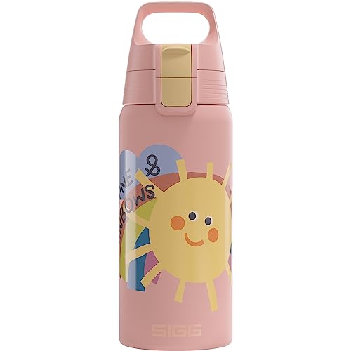 Sigg, Insulated Kids Water Bottle, Shield One Therm, Suitable For Carbonated Beverages, Leakproof, Dishwasher Safe, BPA Free