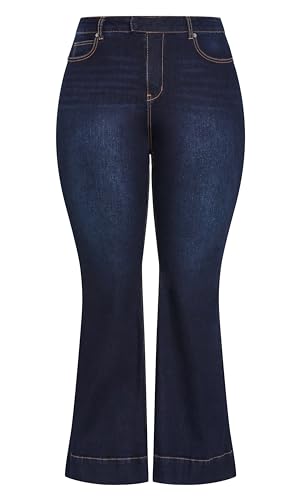 City Chic Women's Plus Size West End Dark Denim Jean4