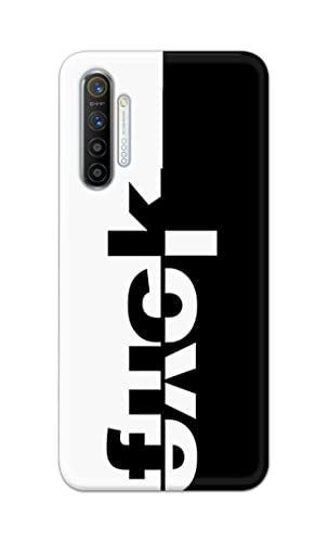 Image of PRINTFIDAA One Words Fukc Love Creative Art Innovative Wonderfull Printed Designer Hard Case for Realme XT /Realme X2 Back Cover -(e) RPM1003