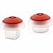 Lékué Microwave Ovo Egg Cooker | Set of 2 | x1 Round & x1 Square Egg Mold | Fast Egg Cooker in Pan or Microwave | Add Vegetables For Mini Omelets | Dishwasher Safe | Cooking Guide & Recipes Included