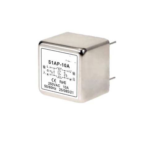 YTMJPQQJI S1AP-10A6A3A1A AC DC PCB Power Filter S1AP-10A S1AP-6A S1AP-3A Small 5-pin Anti-Interference(6A,AC 250VAC)