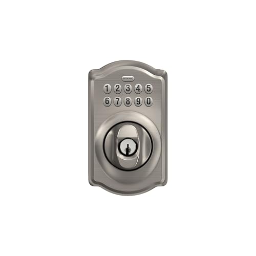 SCHLAGE BE365 CAM 619 Camelot Satin Nickel Keypad Deadbolt by SCHLAGE - Image 4