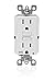 Leviton WT599-W 15-Amp 125-Volt SmartLock Pro Slim Weather-Resistant and Tamper-Resistant GFCI Receptacle, White