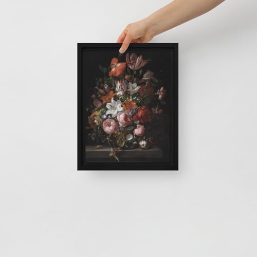 Affiche Rachel Ruysch vase à fleurs hollandais poster de l'âge d'or baroque