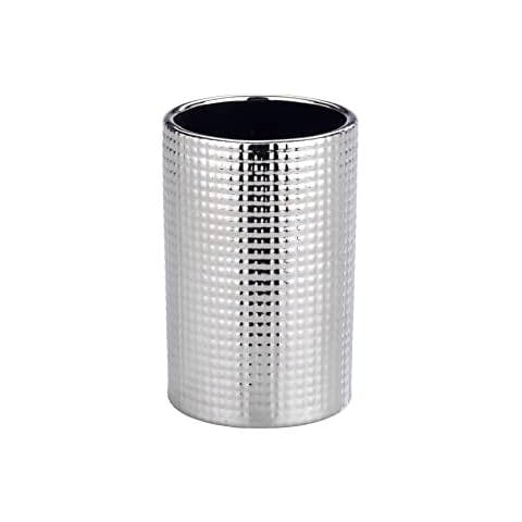 WENKO Zahnputzbecher Polaris Nodi, hochwertiger Zahnbürstenhalter für Zahnbürste und Zahnpasta aus edler Keramik, 11x7x7 cm Cover