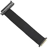 GELRHONR PCI-E 8X to 16x Slot Riser Cable,PCIE PCI Express 3.0 8X Male to PCI-E 16X Female Extension Cable for Graphics Card,Flexible Ribbon Riser Cable -0.3M
