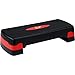 TnP Steppers for Exercise Workout Adjustable Height 10cm 15 cm Sturdy Exercise Step for Gym, Aerobic Steps, Cardio Exercise and Stretching + Foam Dumbbell 0.5Kg x 2 (Black/Red)