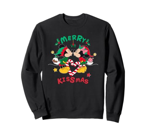 Mickey and Minnie Mouse Christmas Love Merry Kissmas Felpa
