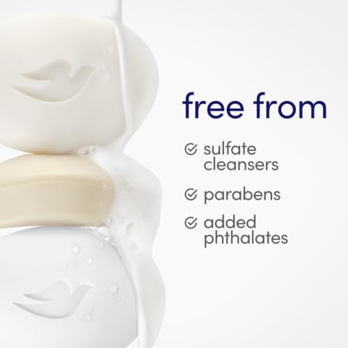 Image of Dove Beauty Bar Soap Original 8 Count for Soft, Smooth Skin, with 1 /4 Moisturizing Cream 3.75 oz
