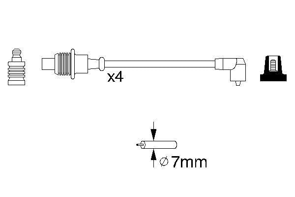 Cables de encendido BOSCH 0986356854 para solucionar ralentí inestable y tirones al conducir 5