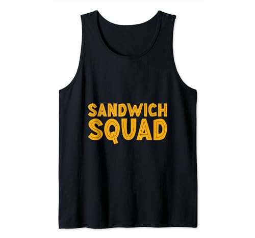 Sandwich Squad Equipo Deli delicia Camiseta sin Mangas