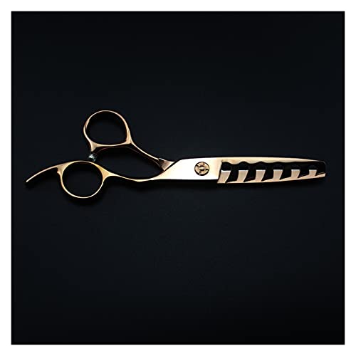 Ciseaux de coiffure or rose 6 pouces en acier élégant pour coupe précise