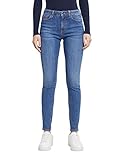 edc by esprit damen slim jeans Bund mit Gürtelschlaufen, Knopf und Zipper