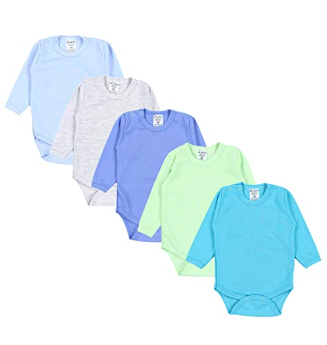 TupTam Baby Body Langarm – Weicher Body Baby 5er Pack aus Baumwolle,...