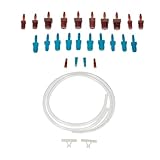 Ronyme Master Cylinder Bleeder Kit 14151 22' Hose x2 Brake Bleeding Kit Replace Easy Installation Sturdy Professional Auto Accessory