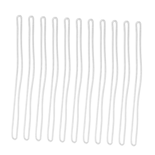 Cordons porte-badge anti-perte en PVC souple transparent pour identification (200 pcs)