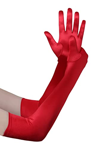 Red Long Gloves