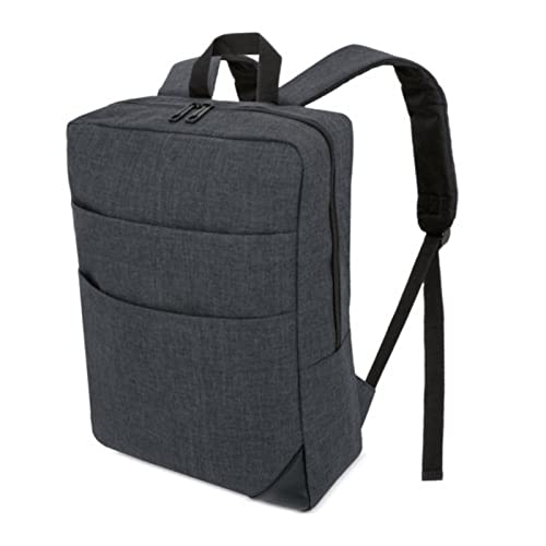 Recytip Mochila Ordenador Portátil de hasta 15,6 pulgadas para Trabajo. Cremalleras Ocultas y Delgada tanto para Hombres como mujeres. Interior acolchado color Gris Cover