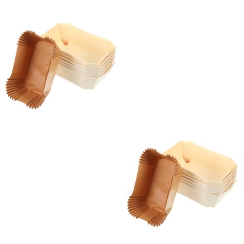 PRETYZOOM 2 Juegos Caja De Tostadas Planchas De Asar Planchas Para Asar Cajas Para Cupcakes Sartén Grill Molde Para Pan Sartenes Molde De Torta Molde De Postre Occidental Álamo 6 Piezas * 2