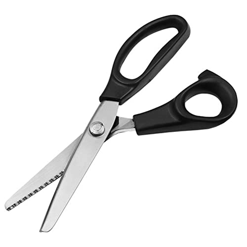 Daoguan Tijeras de zag con corte ondulado | Tijeras para manualidades, bordes decorativos, tijeras profesionales para costura para manualidades, manualidades, manualidades, tejidos, cuero/papel