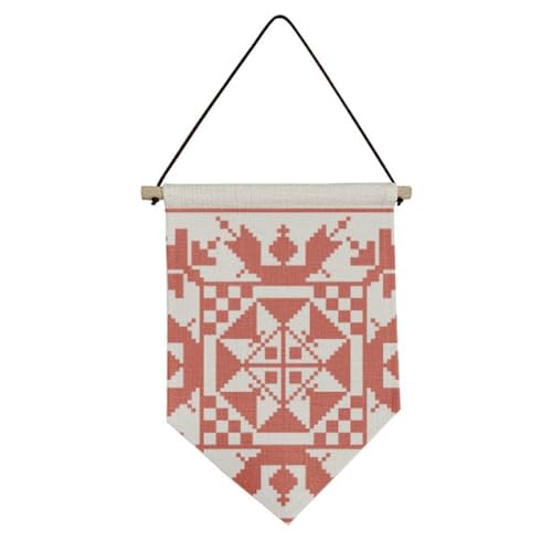 Drapeau en toile de qualité supérieure mosaïque rouge style russe