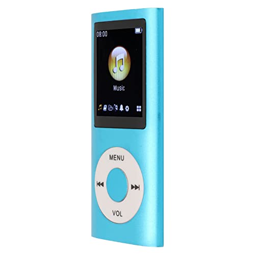 Digital Music Player mp4 Player Ultra Thin MP3 Player Compatible mp3 Player with Most Sound Formats Support Memory Card USB MP3 Player (Blue) MP3 & MP4 Players