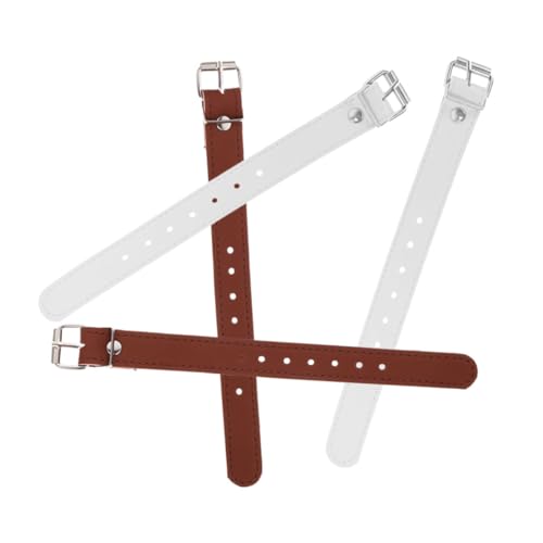 SMASOLO 2組 可能な 人工革製自転車前カゴ ベルト 用自転車アクセサリー 丈夫で美しい 厚手バスケットストラップ