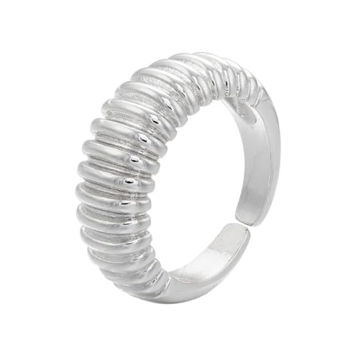 Bague épaisse géométrique et alliance minimaliste de haute bijouterie