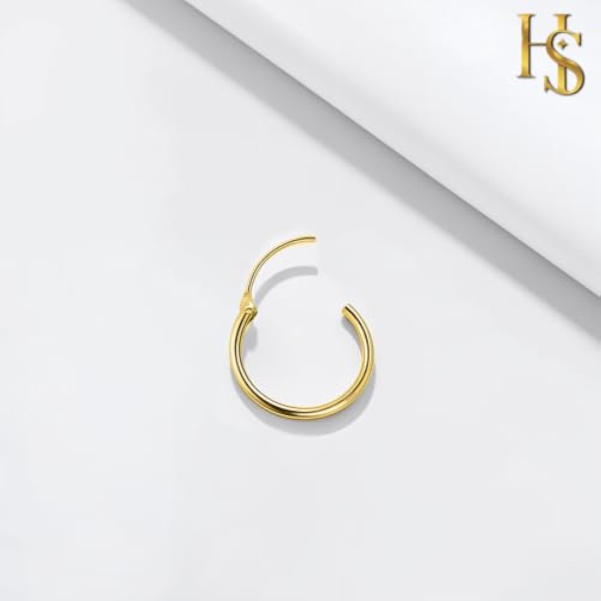 Women's 925 Sterling Silver Classic Round Hoop Earring