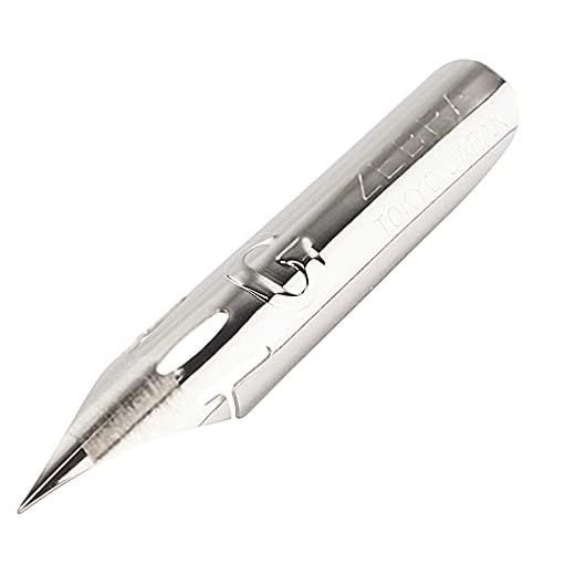 Zebra Punta de bolígrafo de modelo cromado Comic G, 1 paquete de 10 puntas (PG-6B-C-K)