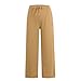 ATALRPOU A Yellow Plus Size Linen Pants for Women Straight Leg Loose Fit Wide Leg Lounge Pants Airport Outfits for Women 2026 Fashion Work Clothes Pantalon Palazzo para Mujer