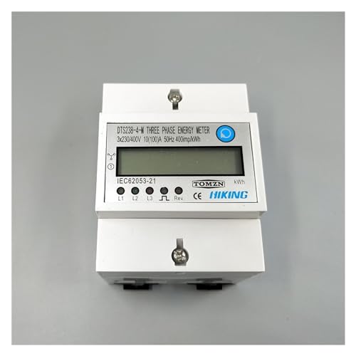 Compteur d'énergie triphasé avec écran LCD précis pour réseau 100A