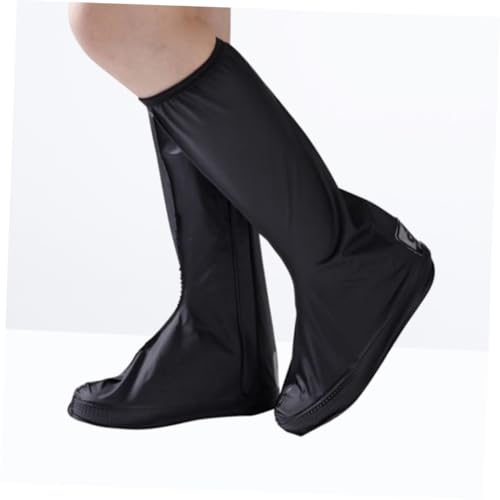 Cubrecalzados impermeables para hombre, cubiertas altas con cremallera, talla M, color negro miniatura 5
