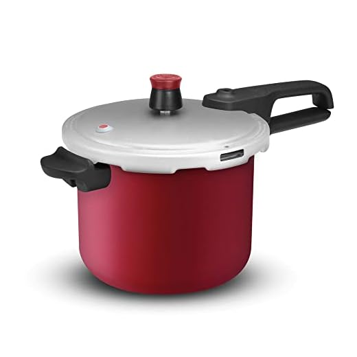 Panela de Pressão 4,5L Rochedo Segura Vermelha Fechamento Externo