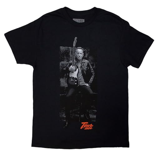 Rock Off officially licensed products Bruce Springsteen Tour 24 Wheel T Shirt S Black