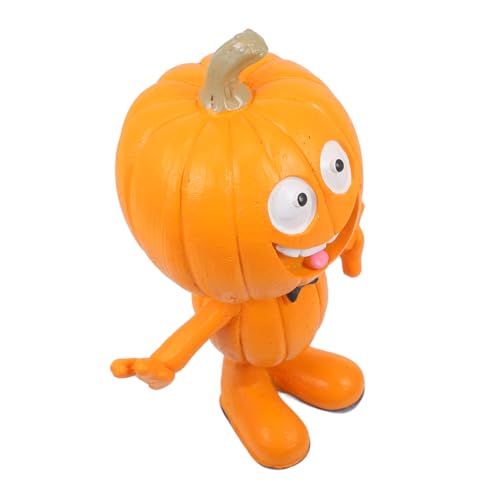 MOLUCKFU Statuetta Decorativa Di Zucca Con Sorriso Per Halloween Ornamento Da Tavolo Per Feste e Decorazioni Natalizie Artigianato Di Alta Qualità Per Eventi Festivi e Foto Memorabili