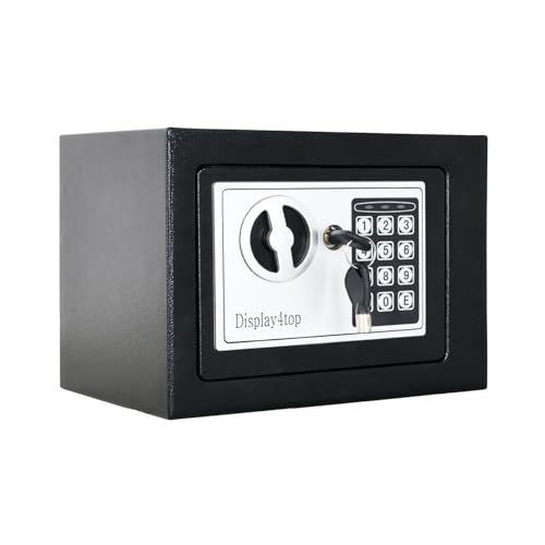Display4top Security Steel Digital Electronic Security Safe Box With Two Keys For Home Office (23 * 17 * 17CM,4.6 L)
