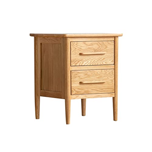 Minimalist Wooden Bedside Tables - Oak Storage Cabinet for Living Room & Bedroom - Stylish Coffee Table with Ample Storage Space - Modern Home Furniture