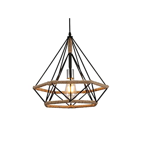 Plafonnier créatif en fer forgé style Lanterne d'usine chic moderne