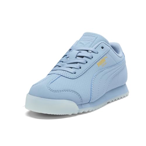 Image of Puma Unisex-Child, Roma Reversed Mist, Zen Blue-ICY Blue, Little Kid 2.5