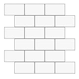 WOWSTAR Thicker Peel and Stick Tiles Backsplash, 12