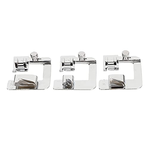 Prensatela para dobladillo enrollado para máquina de coser miniatura 6
