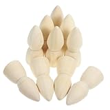 ZUNOXAZ 木製ペグドール 10個 未完成 ペグドール 塗装向け装飾用 家庭用ディスプレイ 玩具 クラフト製作用